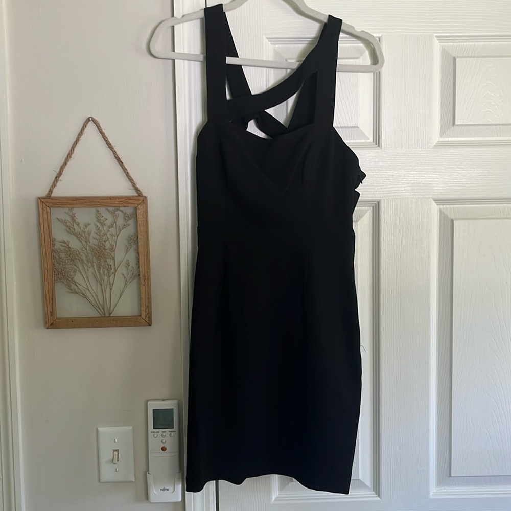 Asymmetrical Black BCBG Dress